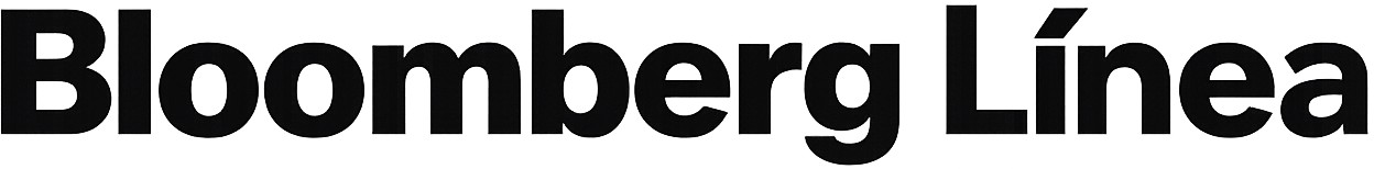 Text reading 'Bloomberg Línea' in bold black font.